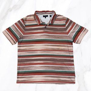 Ted Baker London‎ Men's 2-Button Striped Polo, Size 4(L)